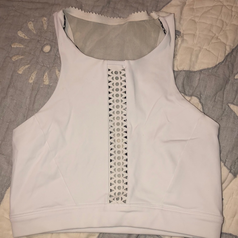 Track&Bliss reversible high neck cropped tank. Size S